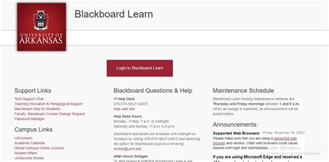 uark black|uark blackboard support.